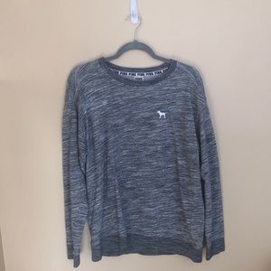 Pink grey long sleeve shirt